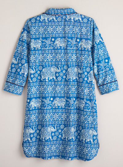 Pachyderm Parade Cotton Nightshirt FINAL SALE (No Returns)