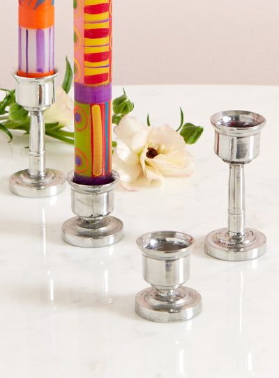 Handmade Pewter Candle Holders