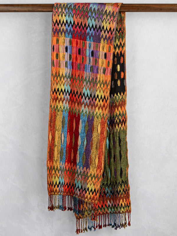 Zigzag Rainbow Scarf
