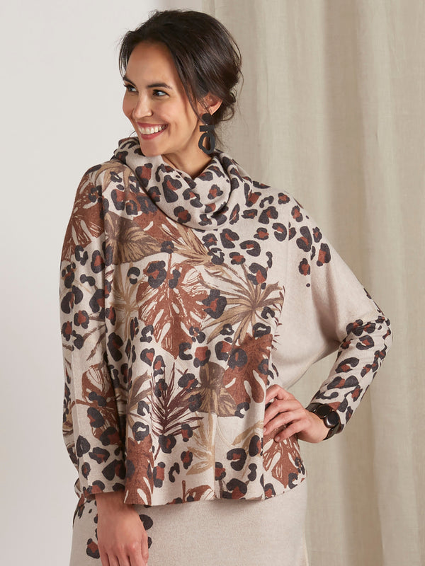 Spot On Cowl-neck Top FINAL SALE (No Returns)