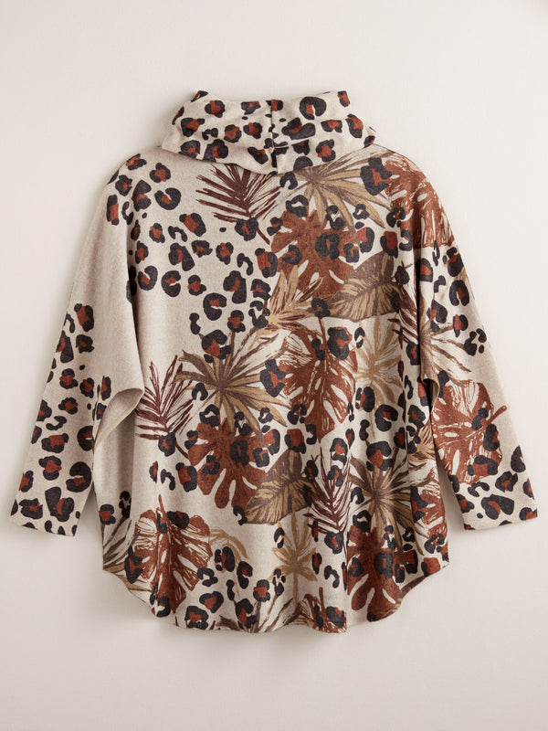 Spot On Cowl-neck Top FINAL SALE (No Returns)