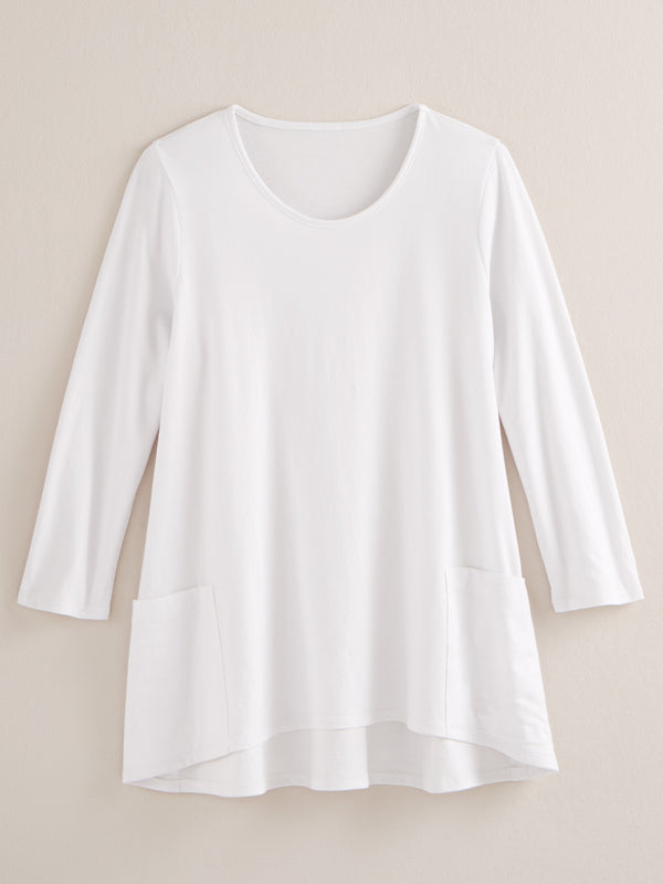 Beyond Basic Trapeze Top - 3/4 Sleeve FINAL SALE (No Returns)