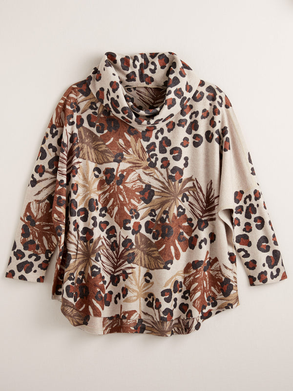 Spot On Cowl-neck Top FINAL SALE (No Returns)