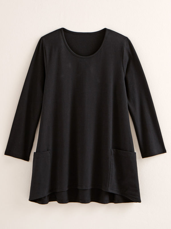 Beyond Basic Trapeze Top - 3/4 Sleeve FINAL SALE (No Returns)