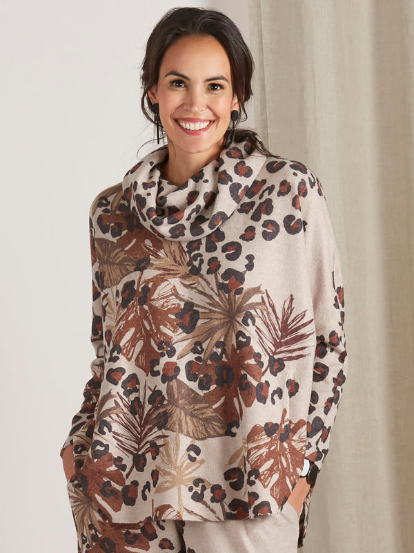 Spot On Cowl-neck Top FINAL SALE (No Returns)