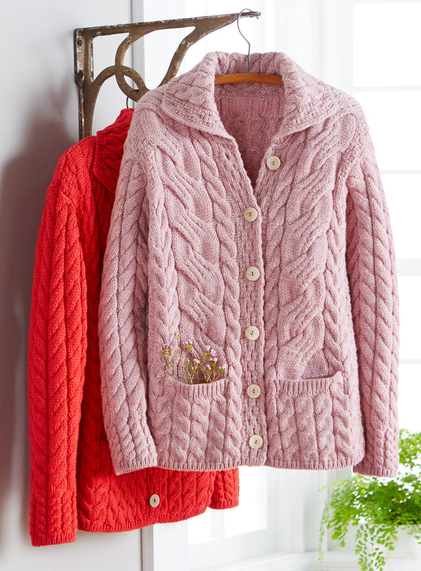 Irish Rose Cable Cardigan