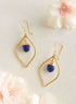 Flame of Wisdom Lapis Earrings