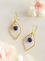 Flame of Wisdom Lapis Earrings