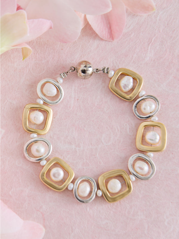 Timeless Two-tone Magnetic Bracelet