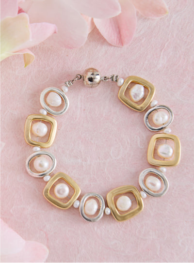Timeless Two-tone Magnetic Bracelet