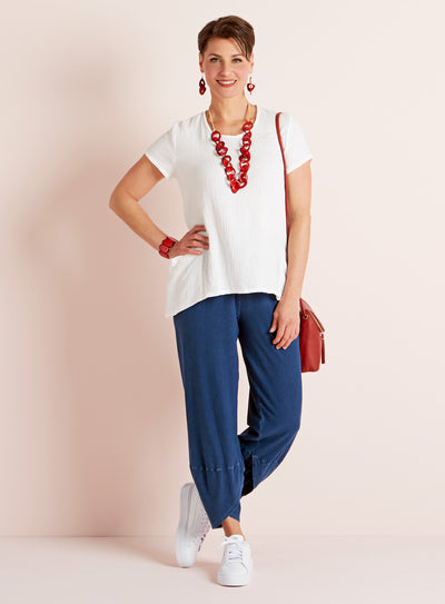Red, White, and Blue Lantern Pants Outfit