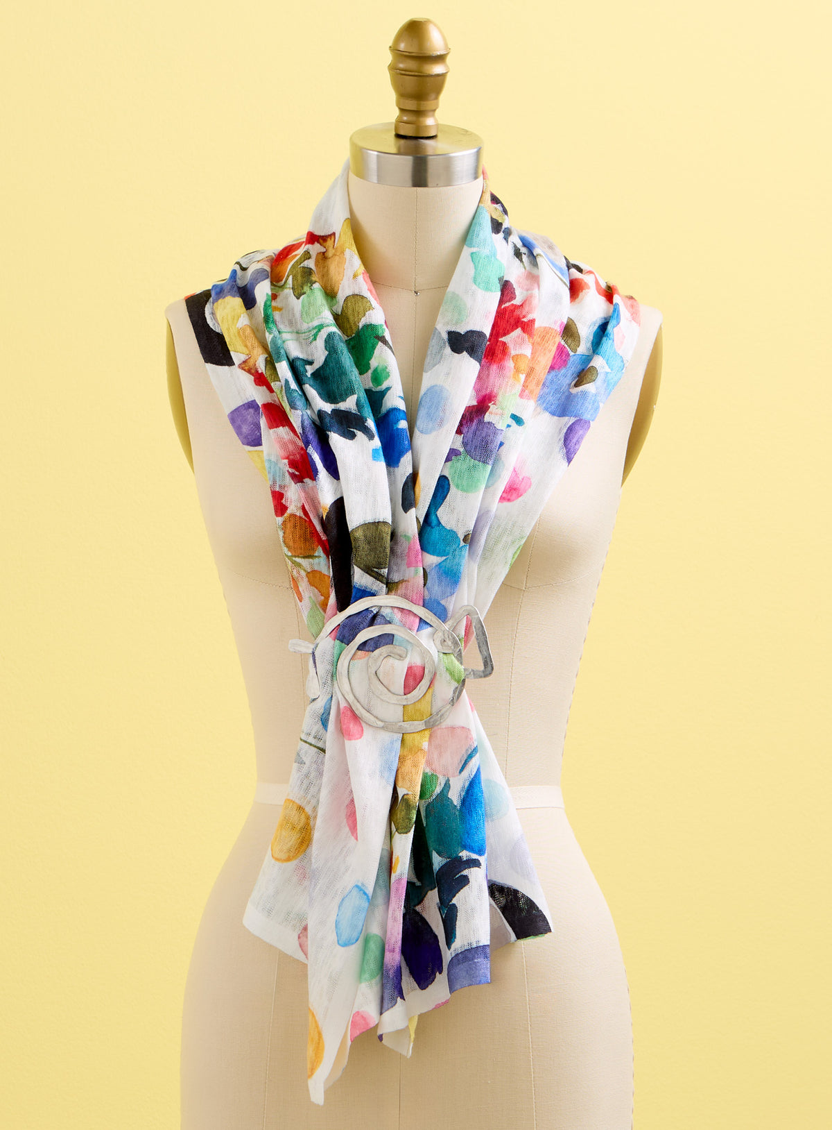 Scarf Using Scarf Pin Bright Idea Scarf Pin | Petalura