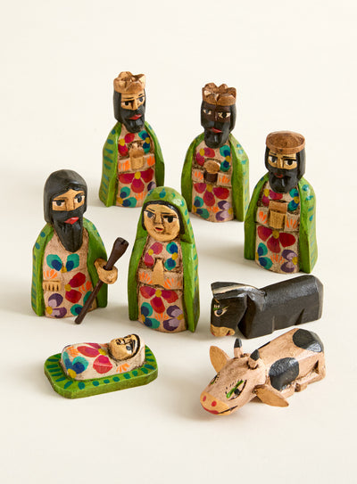 Guatemalan Folk Art Mini Nativity