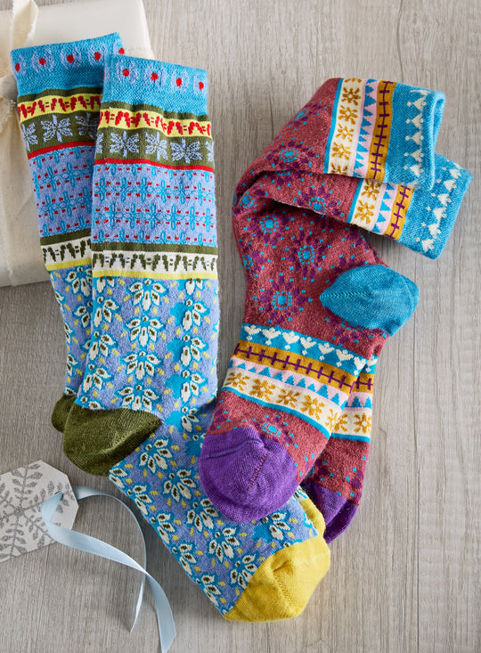 Andean Stripes Alpaca Socks