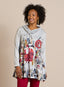 Folk Art Santa Cowl-Neck Pullover