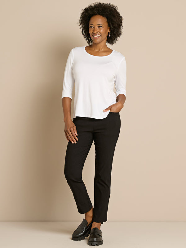 Kick It Up Flat Front Pants