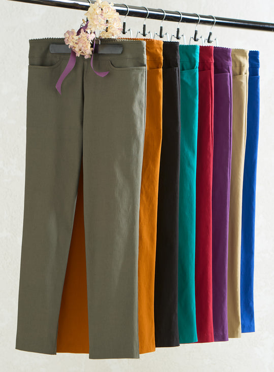 Kick It Up Flat Front Pants