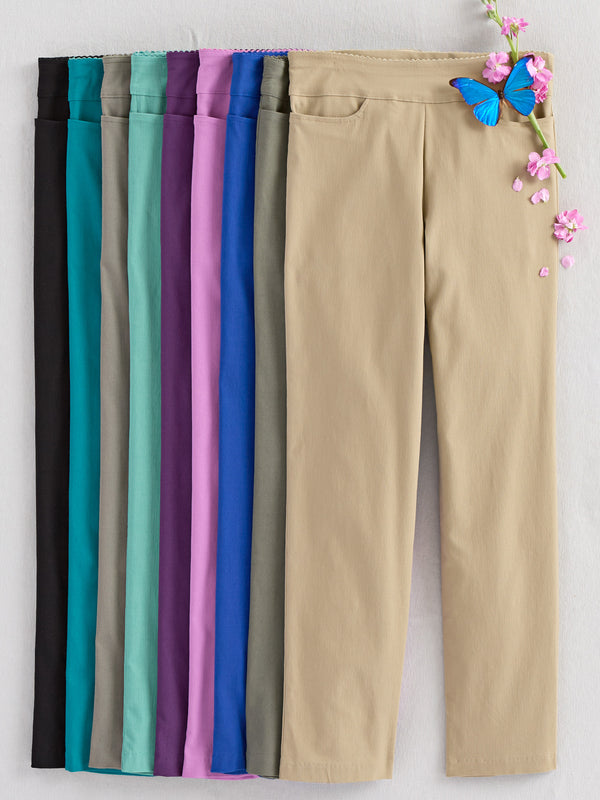 Kick It Up Flat Front Pants