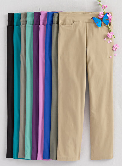 Kick It Up Flat Front Pants