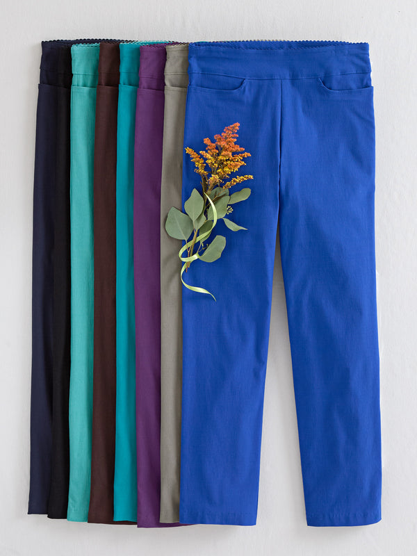 Kick It Up Flat Front Pants
