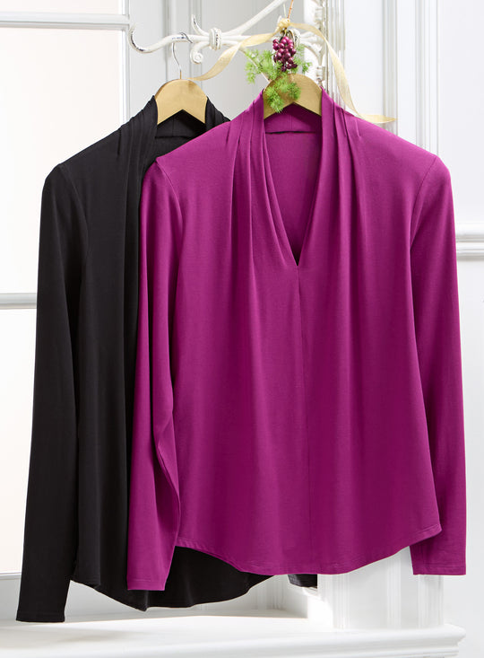 Montreal Draped Jersey Top