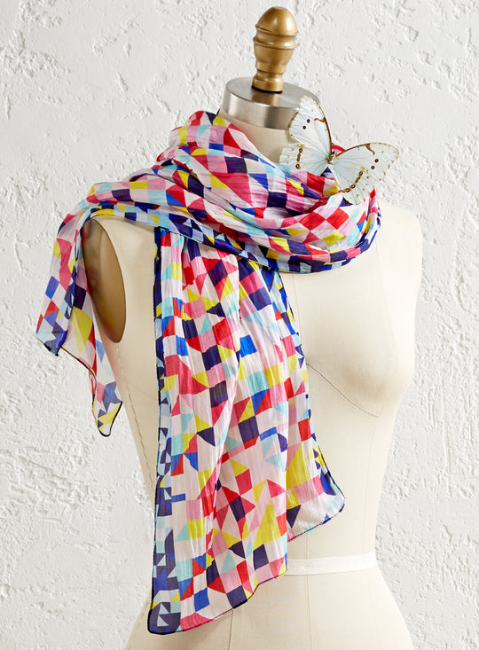Mosaic Silk Scarf