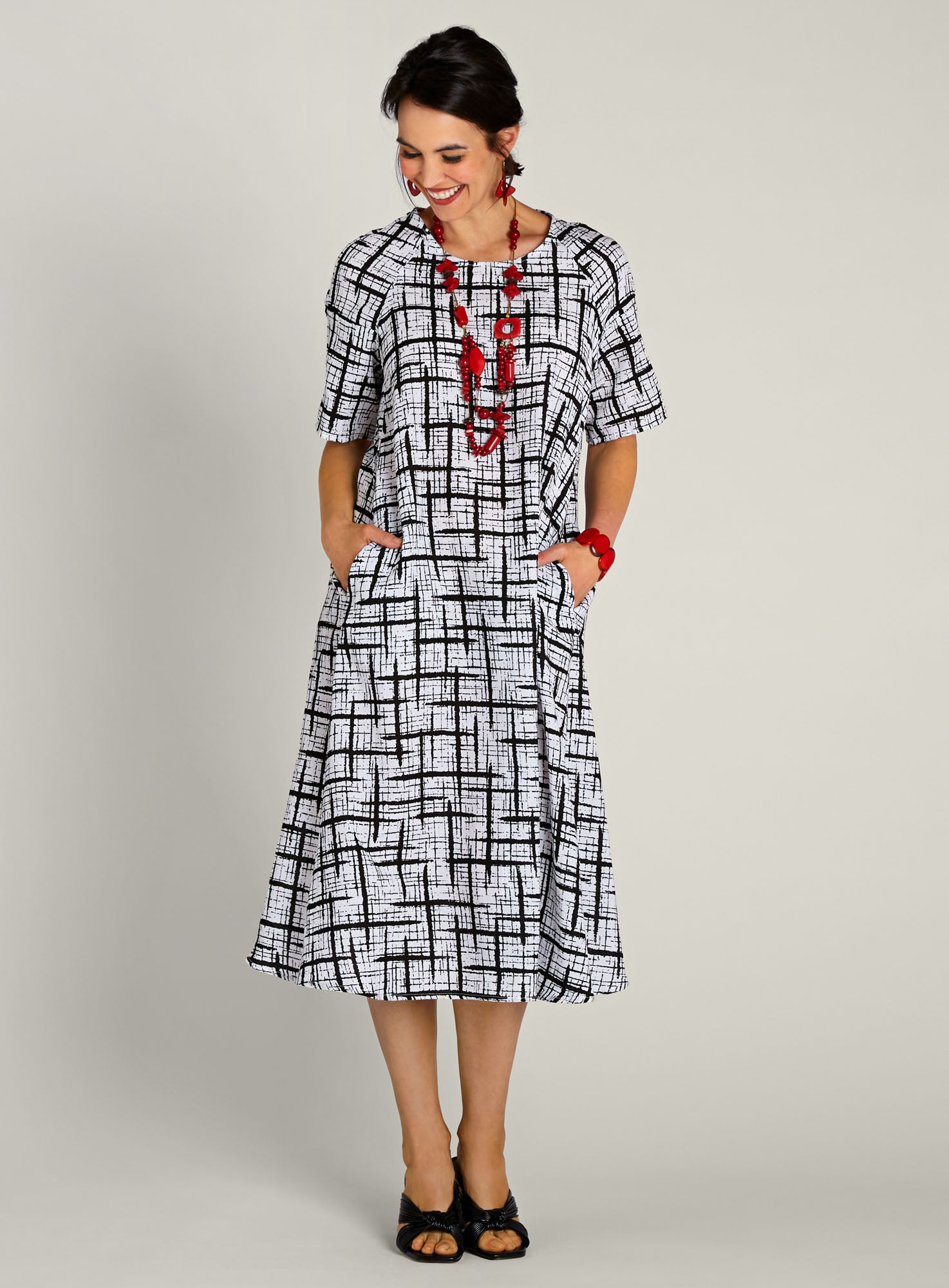 Puzzle Pieces A-line Dress FINAL SALE (No Returns) | Petalura Puzzle Pieces A-line Dress FINAL SALE (No Returns) | Petalura