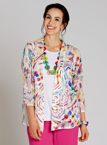 Over the Rainbow Lace Cardigan
