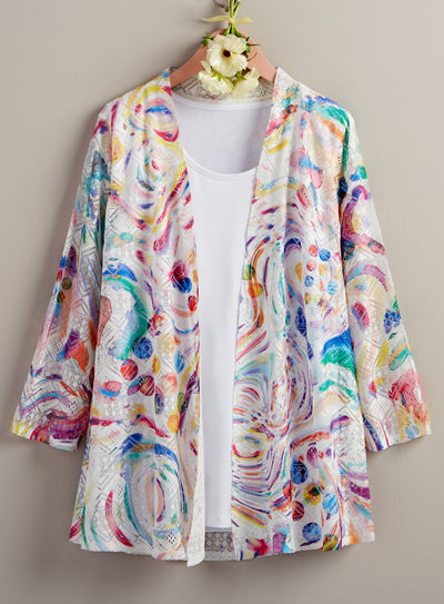 Over the Rainbow Lace Cardigan