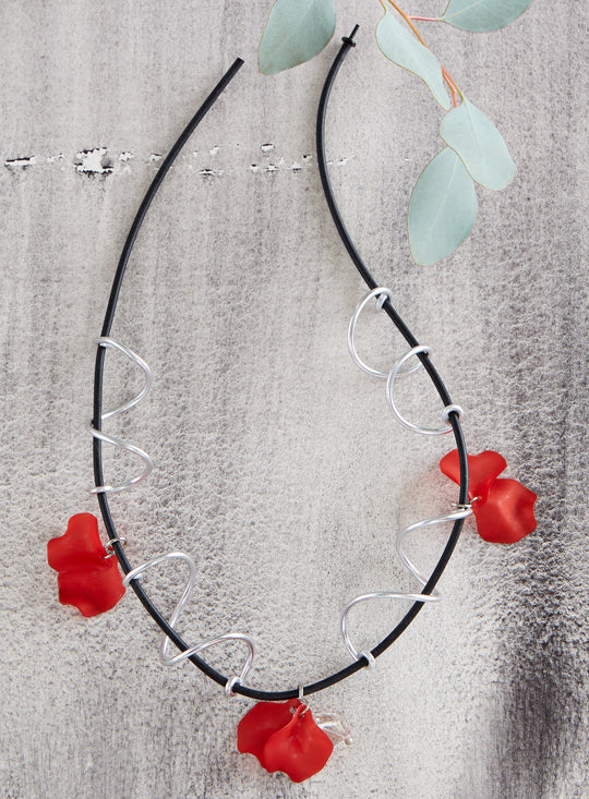 Poppy Petals Necklace FINAL SALE (No Returns)