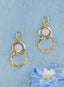 Iridescent Halo Earrings - Gold