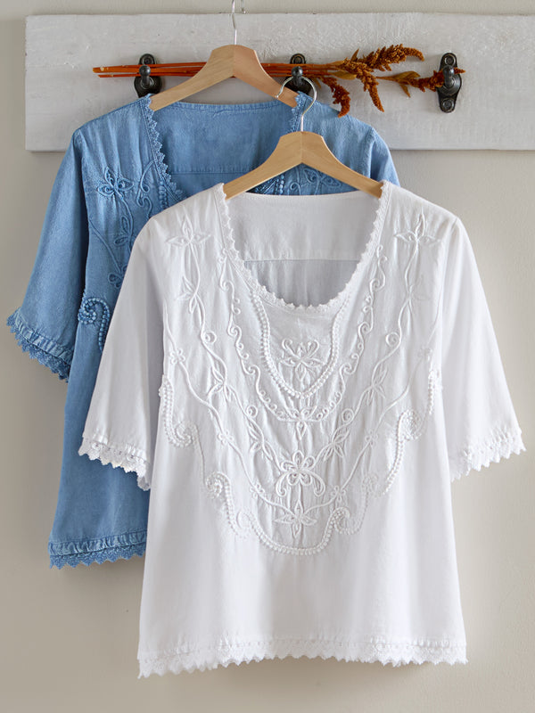 lily white clothes Peruvian Lily Top | 1X