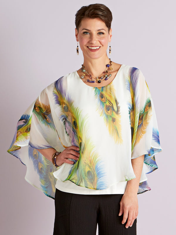 Peacock Wing Two-in-One Top FINAL SALE (No Returns)