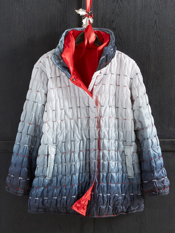 Snowfall Ombré Reversible Jacket
