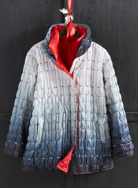 Snowfall Ombré Reversible Jacket