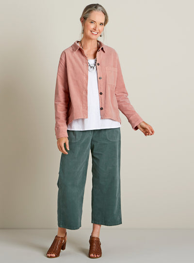 Garment-Dyed Corduroy Shirt Jacket FINAL SALE (No Returns)