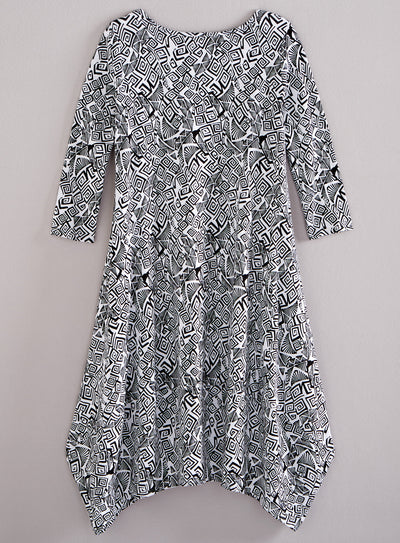 Classic Cotton Tulip Dress - Bebop Print