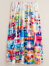 Rainbow Mosaic Midi Skirt