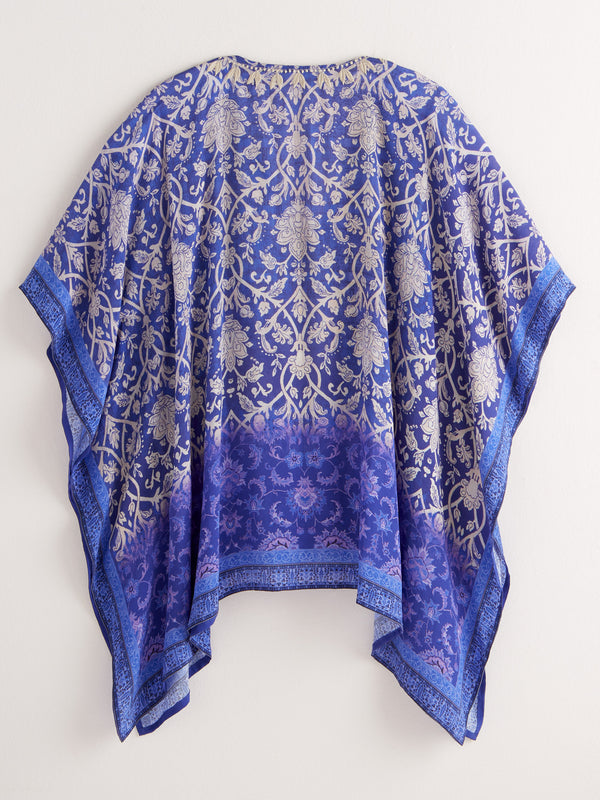 Ombré Embroidered Caftan Blouse