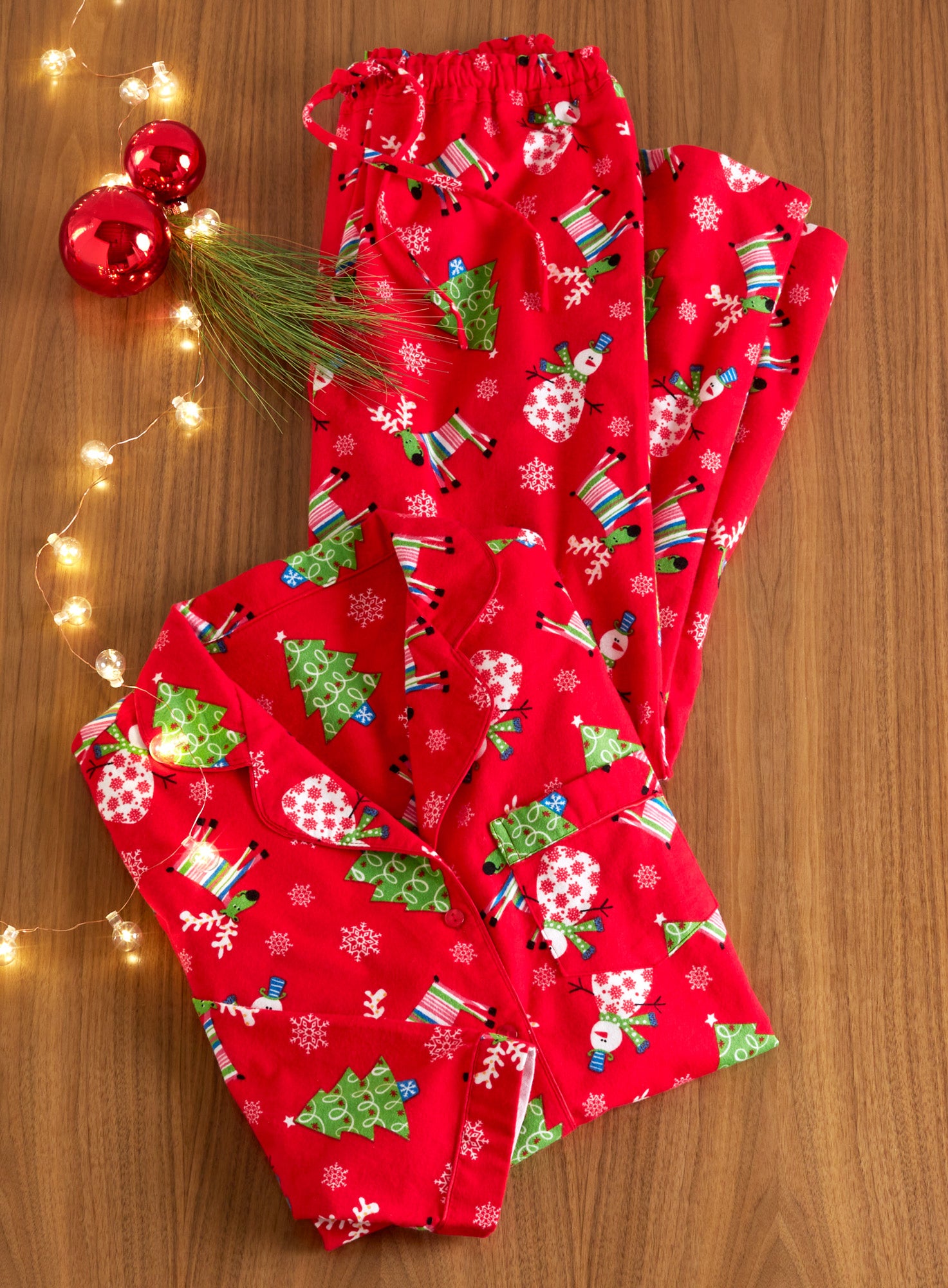 Christmas pajamas flannel hot sale