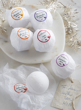 Organic Botanical Bath Bombs - Set of 6