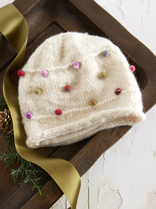 Sugar Sprinkles Hand-Knit Hat and Handwarmers