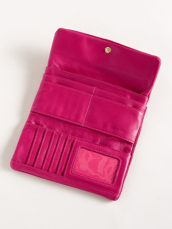 Sparkly Microsuede Trifold Wallet