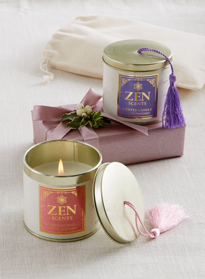 Zen Tassel Scented Candles - Set of 2