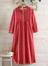 Cotton Flannel Pleated Nightgown FINAL SALE (No Returns)