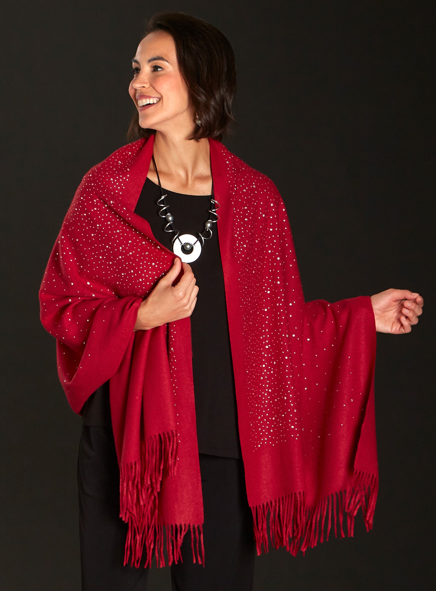 Starry Sky Rhinestone Shawl | Petalura