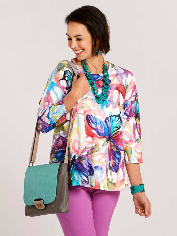 Butterfly Dreamscape Pocket Top