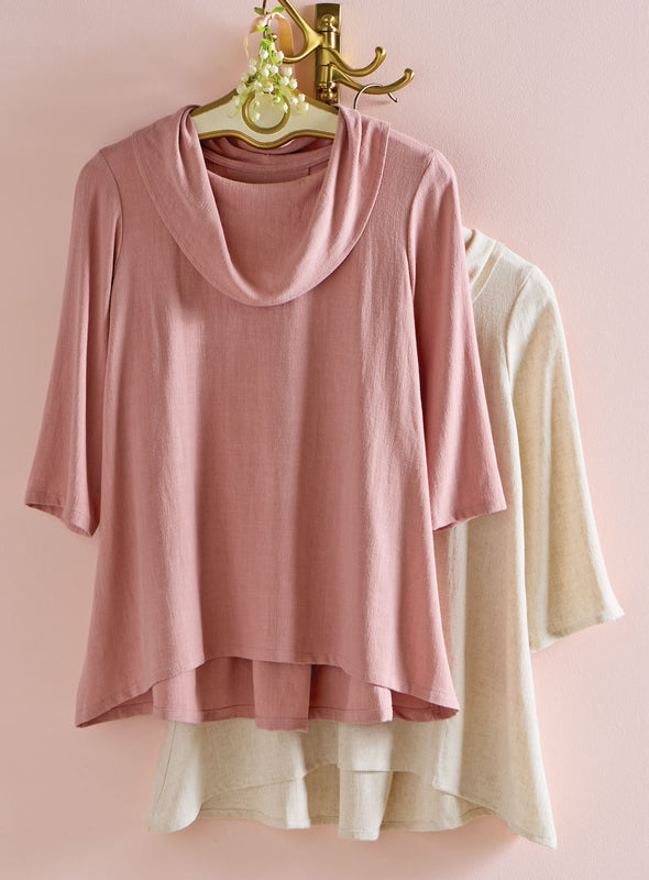 Linen-Blend Airflow Tunic