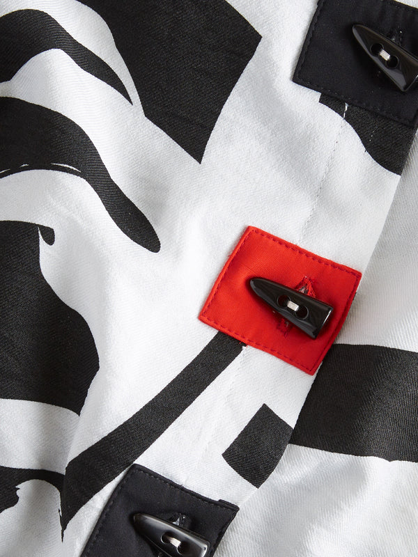 Contemporary Calligraphy Shirt Jacket