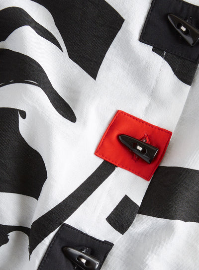 Contemporary Calligraphy Shirt Jacket
